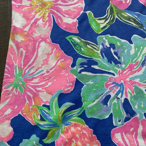 Lilly Pulitzer Sz XXS Marlowe Dress Jungle Utopia Floral‎ Pink 100% Pima Cotton - Picture 4 of 12